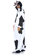 Ko, Kigurumi maskerad-jumpsuit (unisex) med dragkedja på framsidan och huva